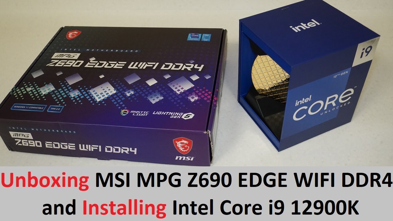 Unboxing and overview MSI MPG Z690 EDGE WIFI DDR4 Motherboard +