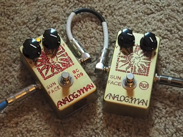 ギター analogman sun face si clone NJS 2n5133 ギター analogman sun