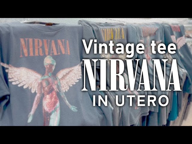 顧客様に200万円のNIRVANA IN UTERO BLACKヴィンテージTシャツを販売