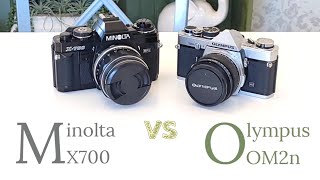 Minolta X700 vs Olympus OM2n Part 1 - YouTube