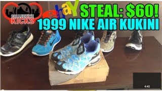 EBAY STEAL: ORIGINAL 1999 NIKE AIR KUKINI FOR $60! - YouTube