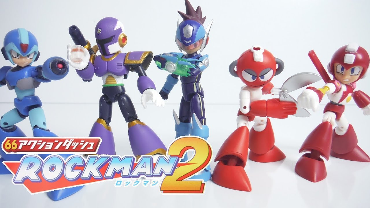 66アクションダッシュ ロックマン2 全5種 開封 66Action Dash Mega