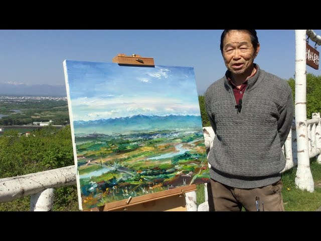 ☆真作☆ 旭日(シゴラカ) 無題 油絵 貴重作品 フレーム付き 絵画 油彩画