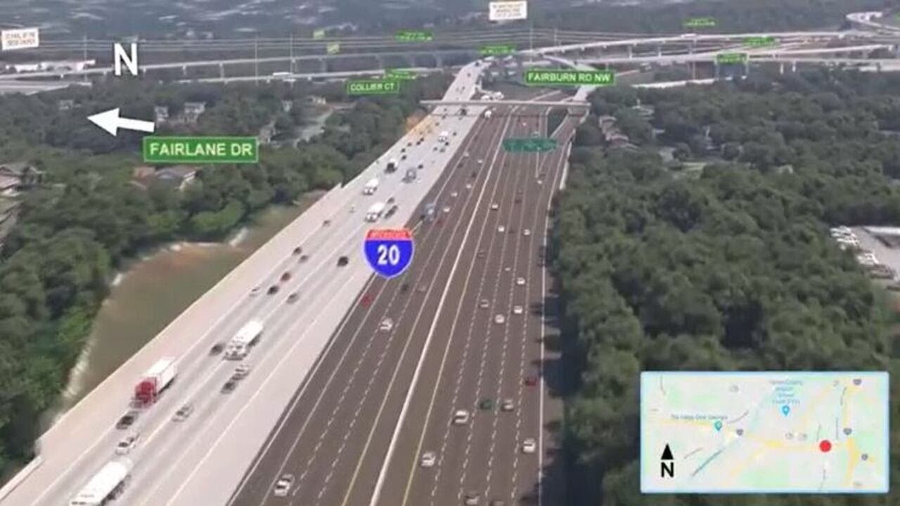 I-285/20 W lanes to close for interchange construction project