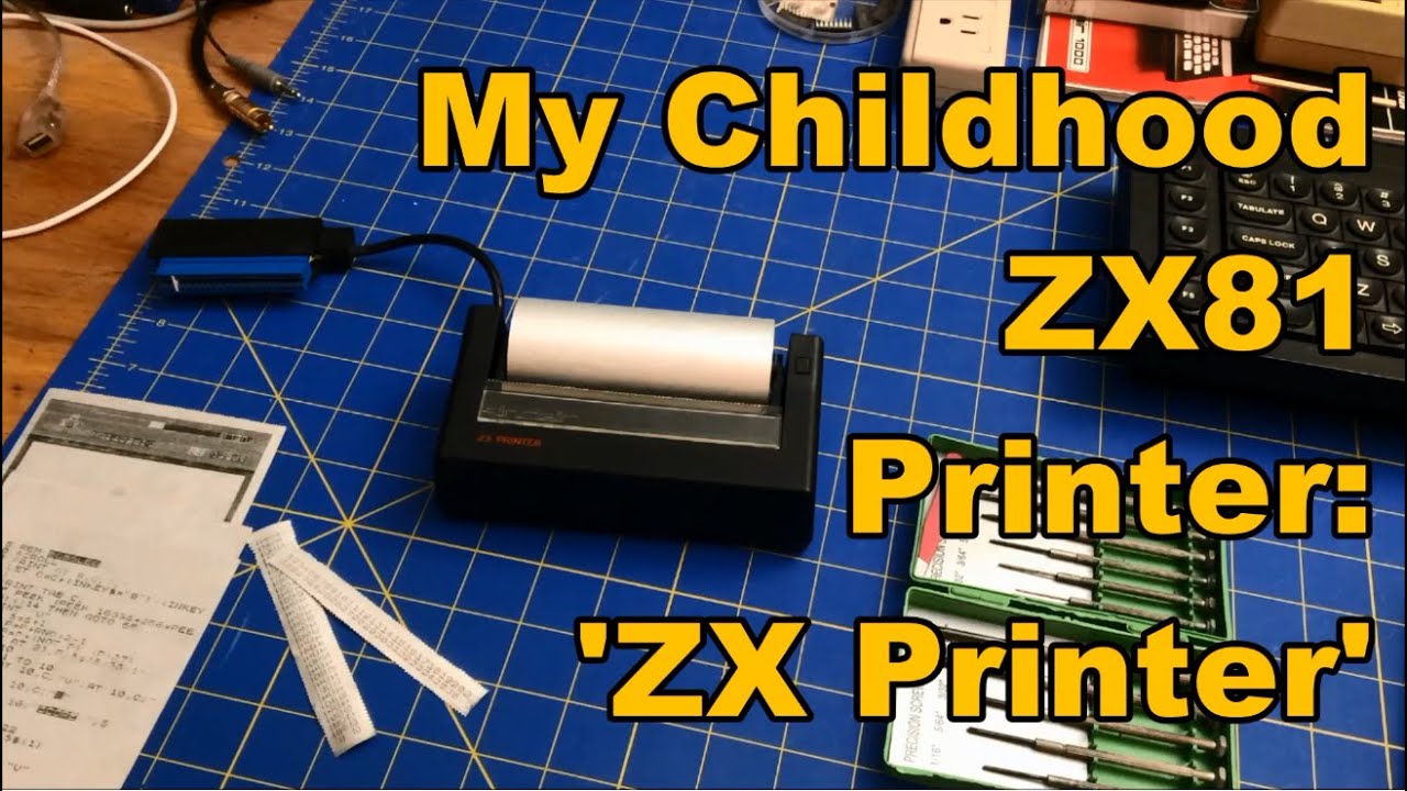 A Rare 80's Spark Printer: Exploring My Childhood ZX Printer - YouTube