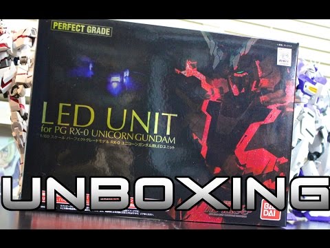 Perfect Grade (PG) Unicorn Gundam LED Kit Unboxing ユニコーン