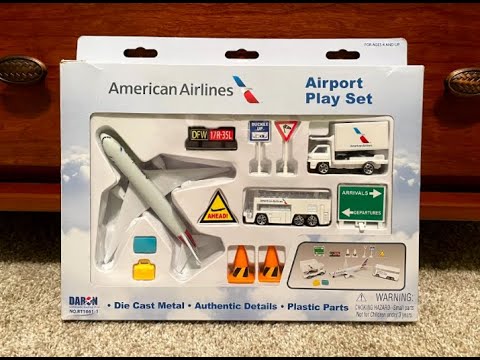 Daron Realtoy American Airlines New Livery Airport Playset Review