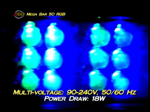 ADJ MEGA BAR PRO 3個セット American DJ Mega Bar 50 RGB