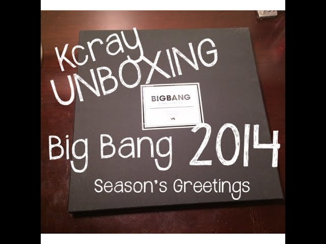 Unboxing Big Bang's 2014 Seasons Greetings Calendar - YouTube