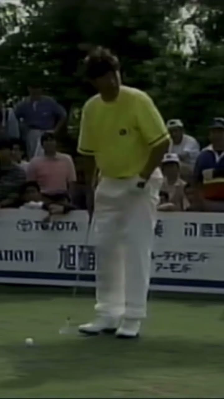 ジェット尾崎プロ（尾崎健夫）のアイアンショット✨1999年尾崎3兄弟で