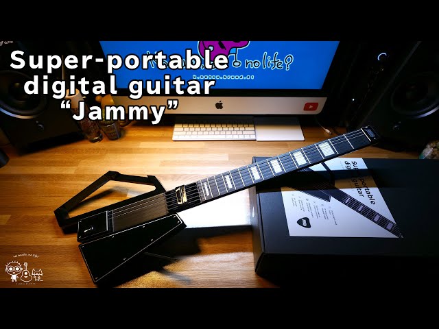 コンパクトで持ち運び便利なMIDIギター