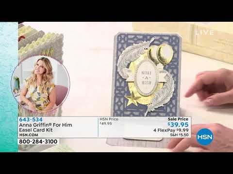 Anna Griffin For Him Easel Card Kit - YouTube