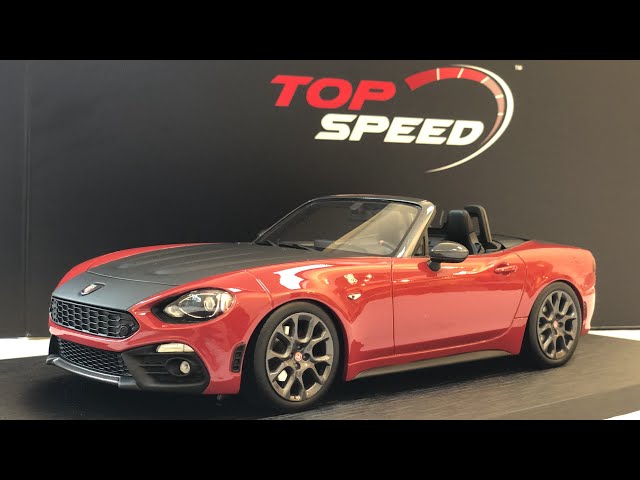 UNBOXING Abarth 124 Spider - TopSpeed 1:18 Costa Brava 1972 Red