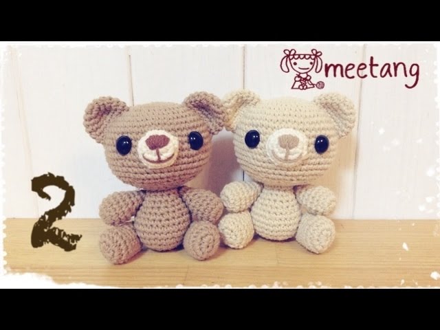 Crochet] 1/6 How to crochet a Amigurumi bear [Head] - YouTube