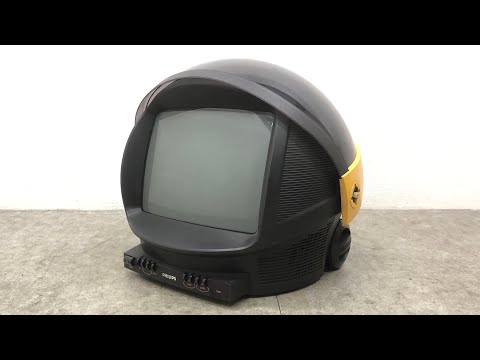 PHILIPS ヘルメット型テレビ TV discoverer 14S11B □PHILIPS