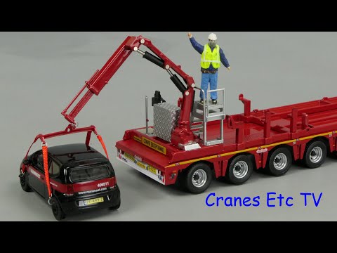 IMC Arocs + Trailer + Fassi + Pool Car 'Mammoet' by Cranes Etc TV