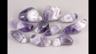 シェブロンアメジスト 磨き石 詰め合わせ 100g｜天然石通販のキラリ石