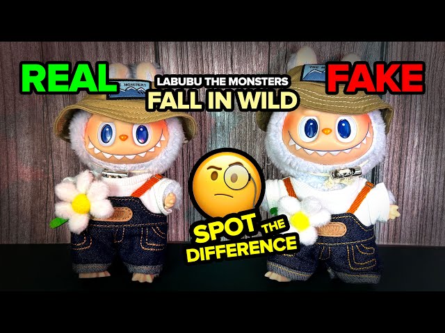 FAKE vs REAL LABUBU or LAFUFU | POP MART THE MONSTERS FALL IN WILD