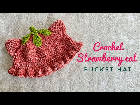 Handmade fashion Cat star hat – feeky jiljil STRAWBERRY STAR CAT