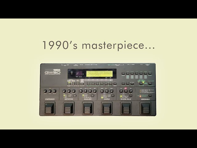 Yamaha GW50 1990s multi-effects masterpiece - YouTube