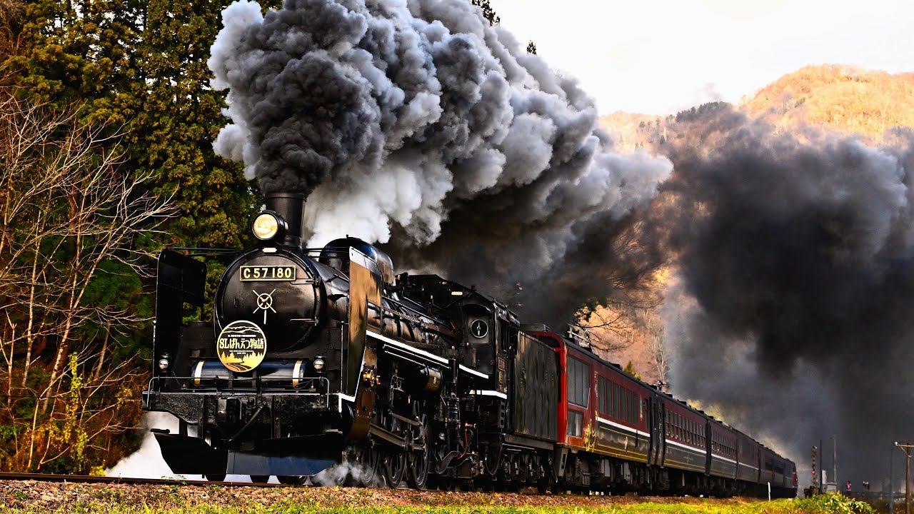 C57 180】SLばんえつ物語【磐越西線】2025年総集編 4K60p SL Banetsu