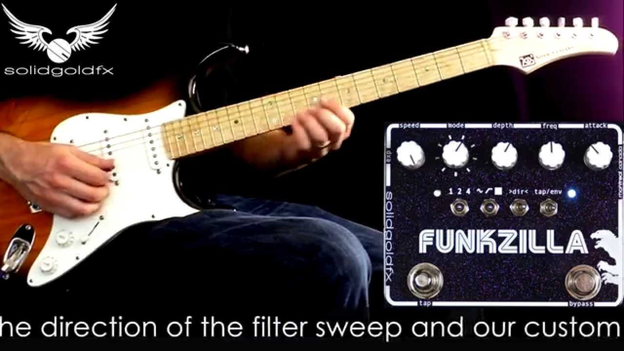 SolidGoldFX FunkZilla Tap Tempo Envelope Filter - YouTube