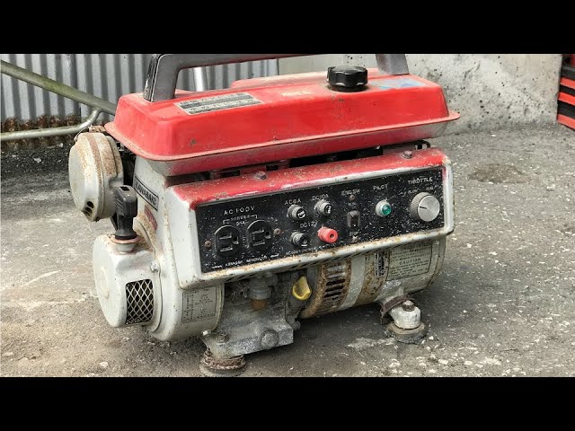 Old generator] KAWASAKI Side valve engine is disassembled and