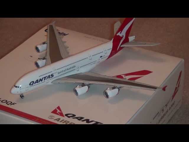 Qantas Airbus A380 - GeminiJets 1:400 Review - YouTube