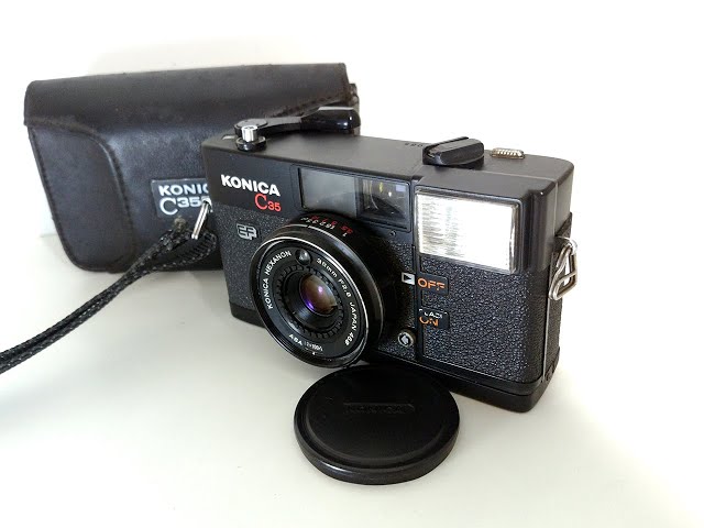KONICA C35 EF フィルムカメラ 動作テスト - YouTube