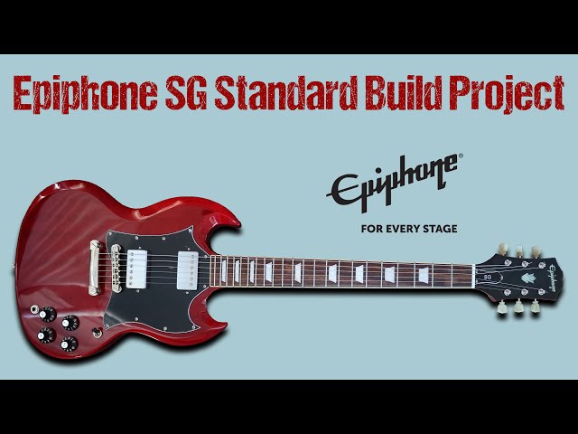 Epiphone SG Standard Build Project #guitar #epiphone #epiphonesg