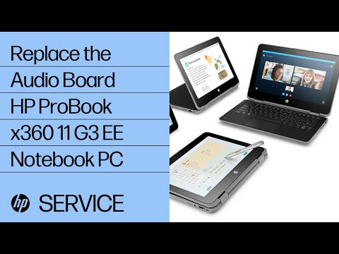 Replace the Audio Board | HP ProBook x360 11 G3 EE Notebook PC