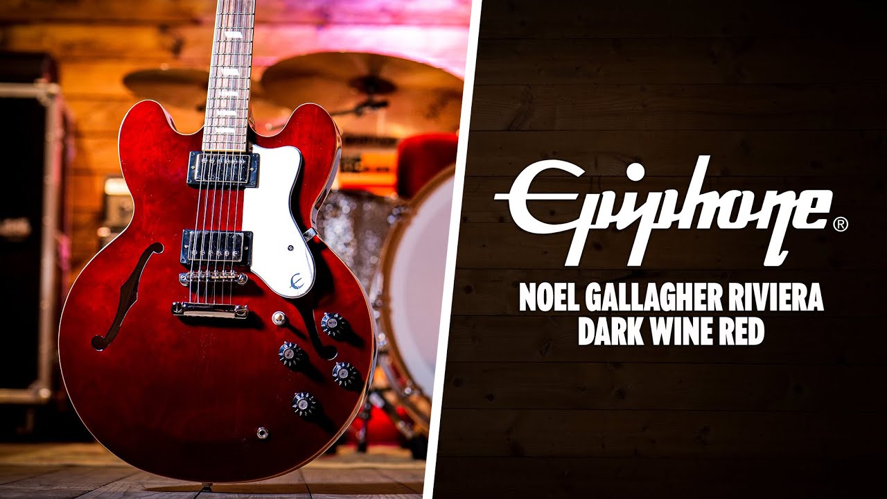 Peach Picks | Epiphone Noel Gallagher Riviera Dark Wine Red - YouTube