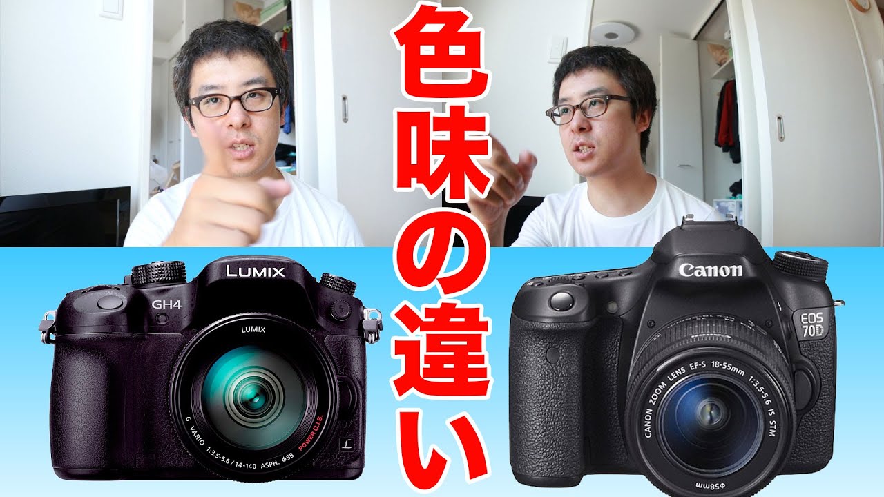 Let's see the difference in color / Canon EOS 70D vs Panasonic GH4
