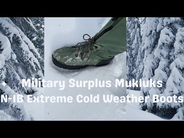 Military Surplus N-1B Extreme Cold Weather Mukluk Boots - YouTube