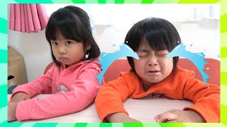 They've had another fight Mina-kun cried because he didn't want