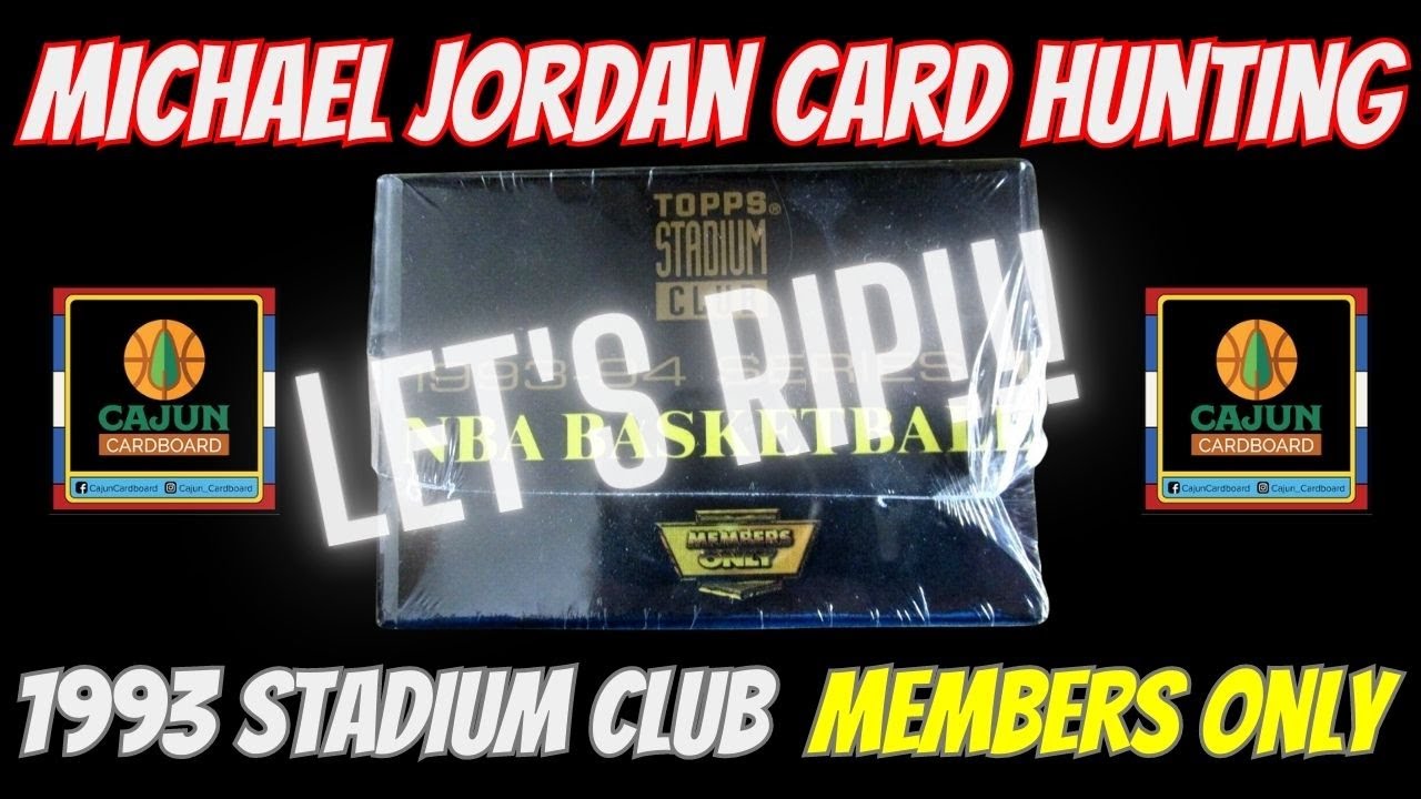Michael Jordan Card Hunting - 1993 Stadium Club Members Only Box
