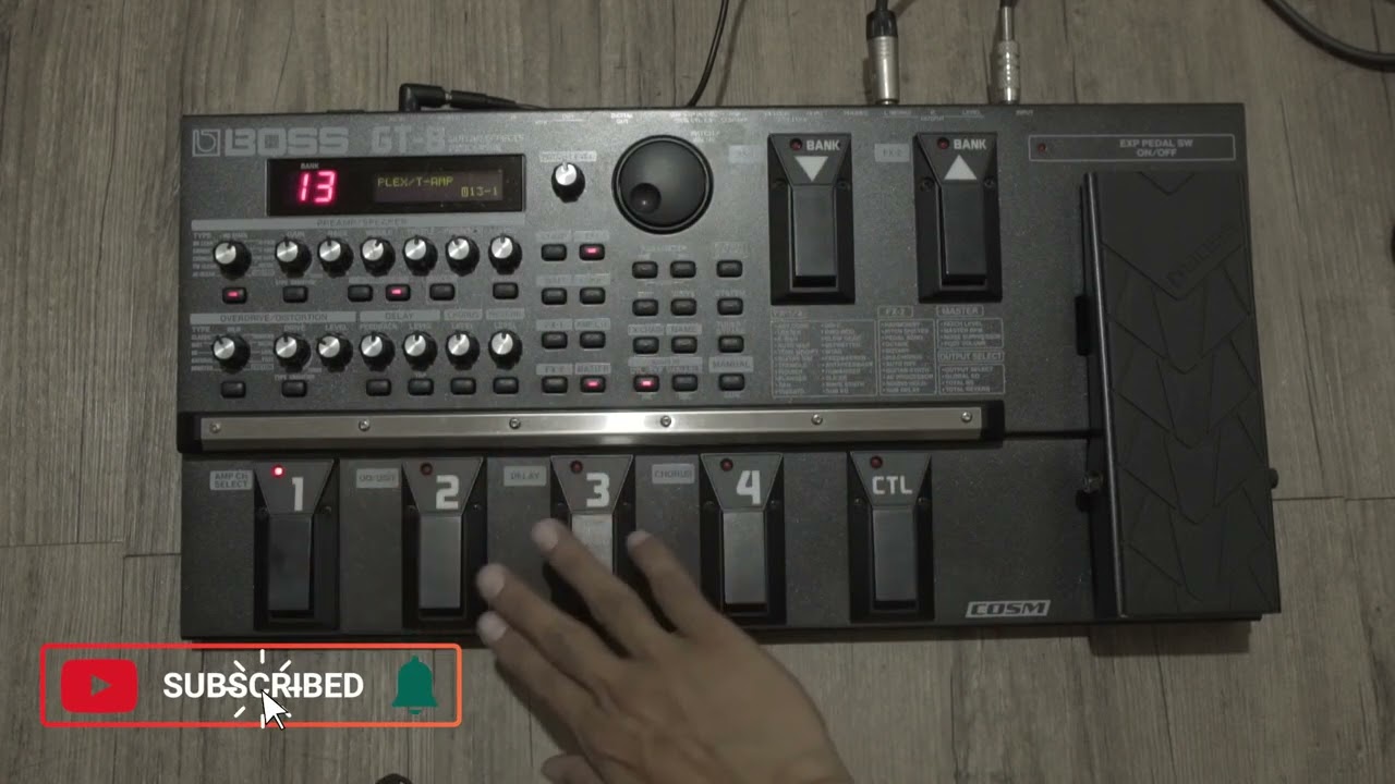 Boss GT-8 Guitar Multi Effects Processor Demo - YouTube