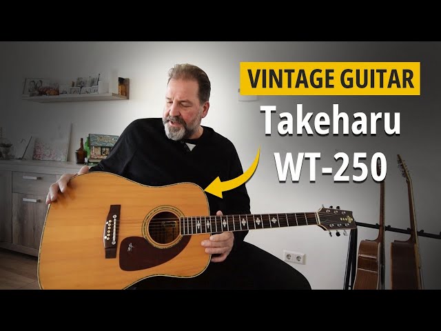 Takeharu WT-250 Acoustic Vintage Guitar (Made In Japan) - YouTube