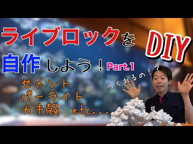 超簡単！】1000円で人工ライブロックを作る方法 Part.2【DIY】 - YouTube