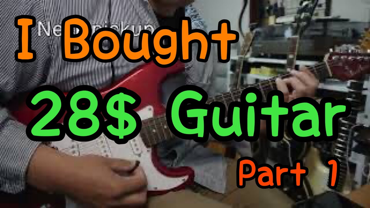 3000円のPhotogenic ストラト（ジャンク）のサウンドチェック - YouTube