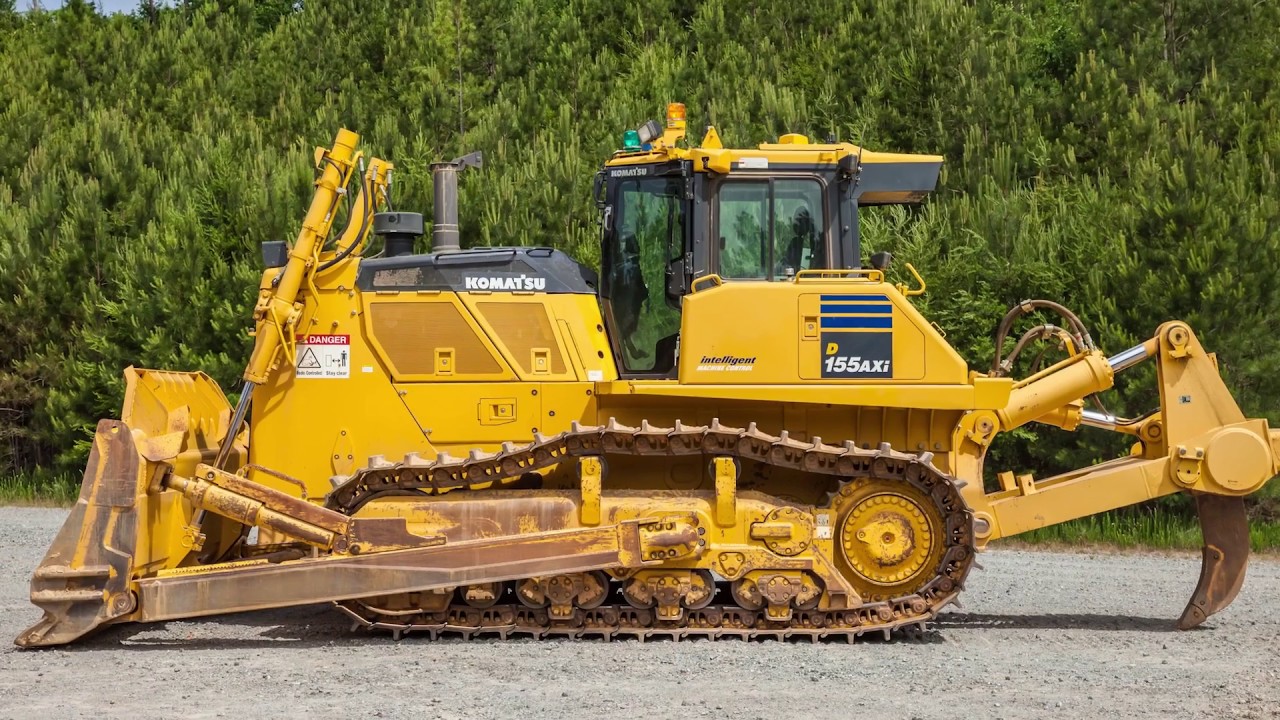 Komatsu D155AX-8 machine features - YouTube