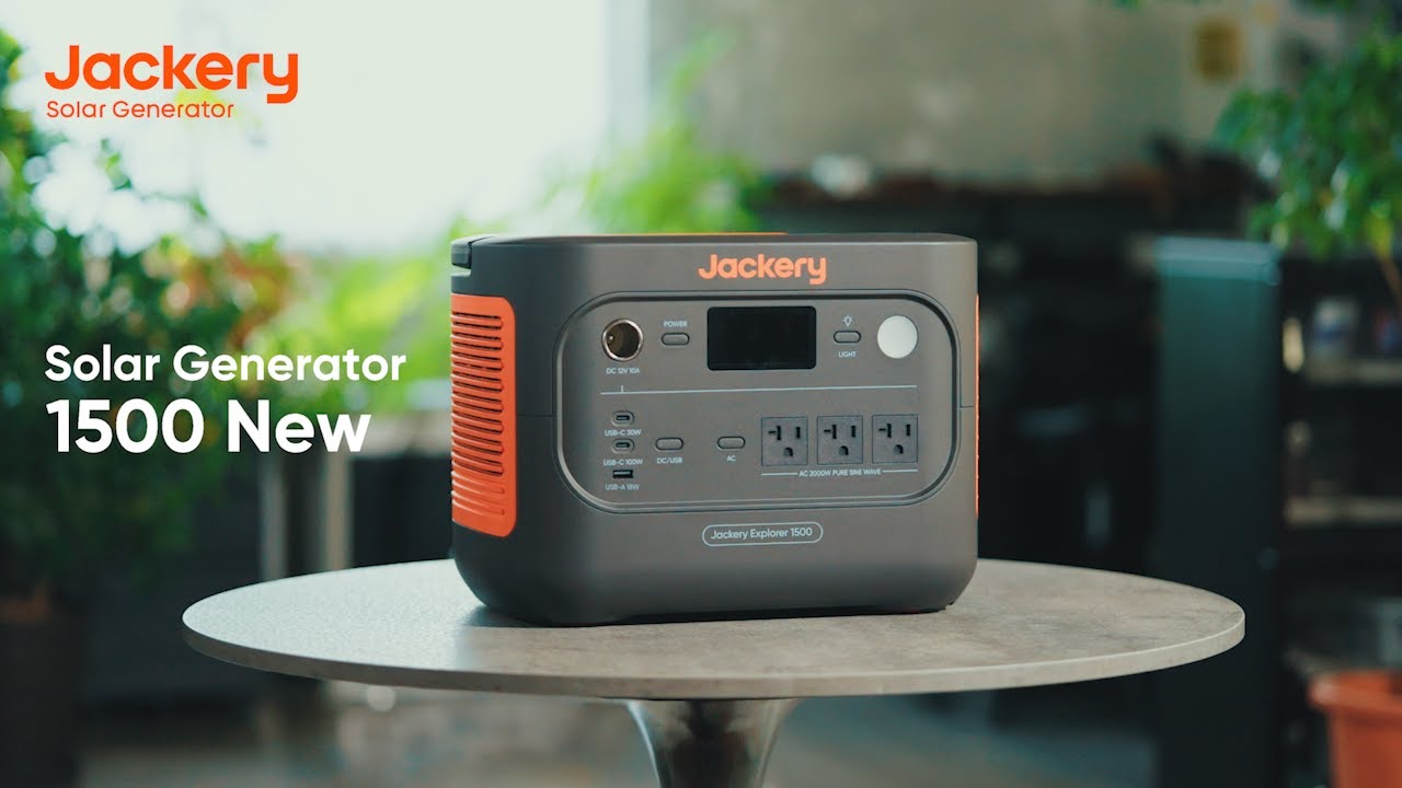 Jackery ポータブル電源 1500 New｜サイズ44%減＆10％軽量化！防災にも