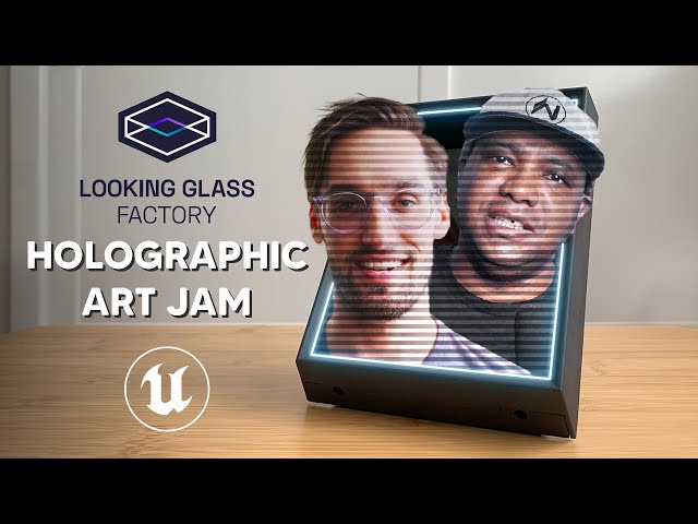 Let's Create Holographic 3D Art (Looking Glass Portrait) ft