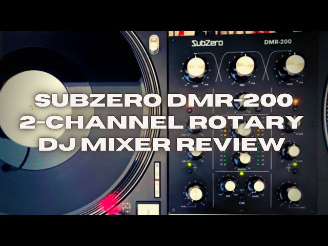 SubZero DMR-200 2 Channel Rotary DJ Mixer Unboxing & Review. Is it