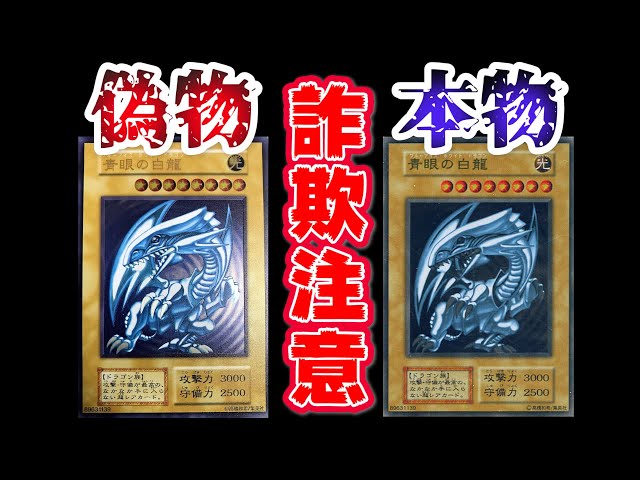 遊戯王 】ステンレス青眼の白龍の偽物が登場！？本物との違い・見分け