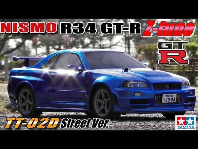 タミヤTT-02D NISMO R34 GT-R Z-tuneが欲しくなるビデオ WANT TT-02D