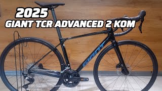2025 GIANT TCR ADVANCED 2 KOM XS CARBON BLACK + WEIGHT - YouTube