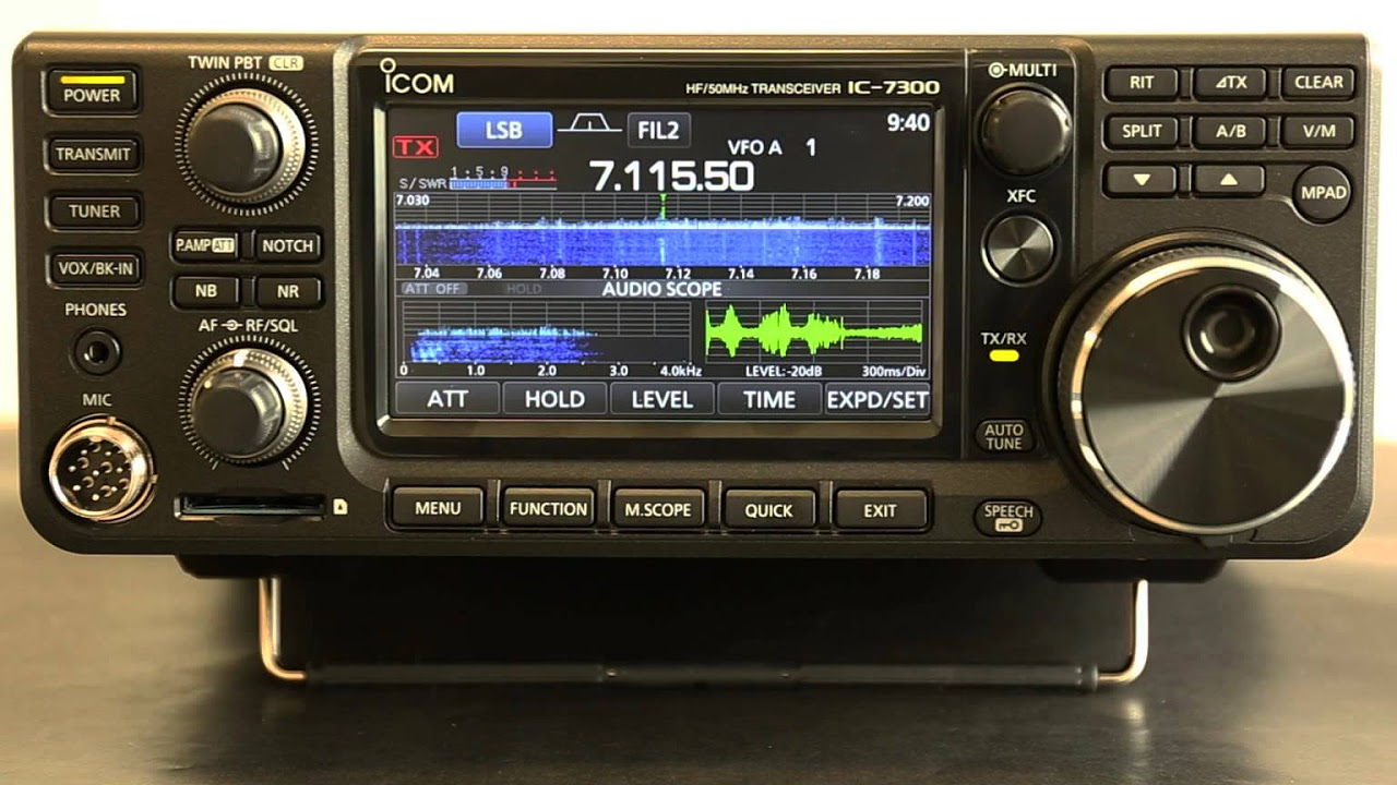 Icom HF+50MHzアマチュア無線用トランシーバー「IC-7300」 紹介動画
