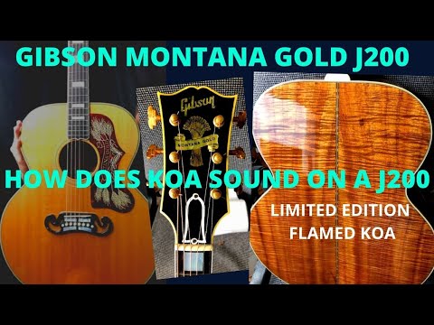 世界に36本だけのGIBSON J200 KOA MONTANA SPECIAL 世界に36本だけの