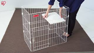 スリムキャットケージ3段 PSCC-753 組み立て方ver - YouTube